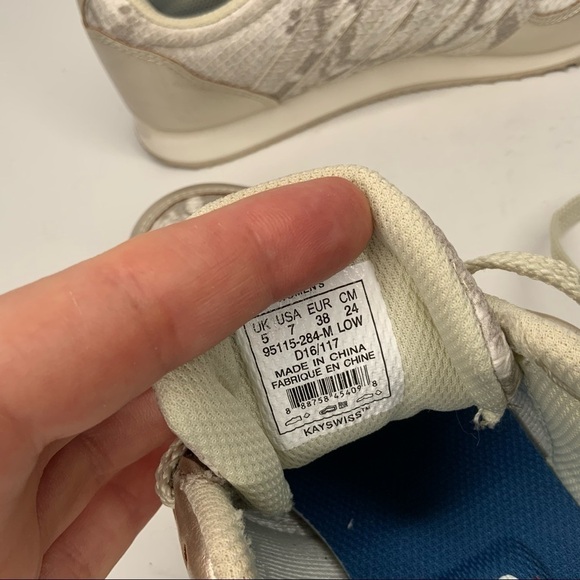 K swiss silver sneakers. - Picture 7 of 12